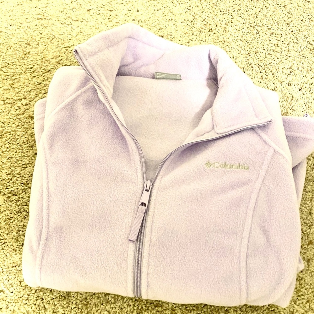 Columbia Lavender Fleece Zip-up - Medium